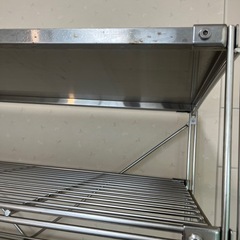 無印　ステンレスユニットシェルフ　ワイドの画像