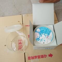 ハリオ、ガラス容器2点(うち1点未使用)の画像