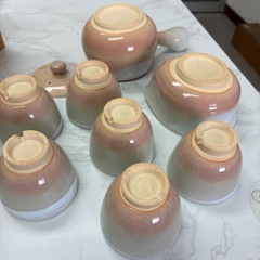 萩焼　煎茶碗セットの画像