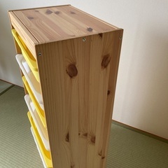 IKEA トロファスト　ケース付き　おもちゃ収納の画像