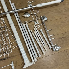 伸縮棒たくさん、網とかいろいろの画像