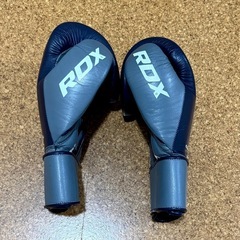 日本未発売 RDX 本革 高級 ボクシング グローブ C-4 10 Ozプロ用 グレー ネイビー 格闘技 キックボクシング 総合格闘技 MMA 10オンスの画像
