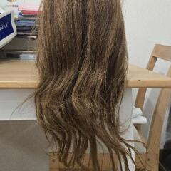 人毛100% アップウィッグ ヘアマネキン ヘアアレンジ 練習の画像