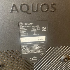 32型　シャープ　AQUOS LC-32E7の画像
