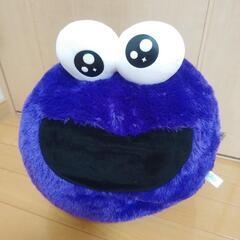 セサミストリート　ぬいぐるみ　クッション　ピンク＆パープルの画像