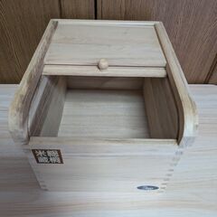 パール金属　おいしく保存　桐製米びつ　5kg用の画像