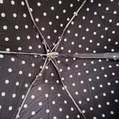 うさぎ型 折り畳み 傘 ドット  晴雨 兼用の画像