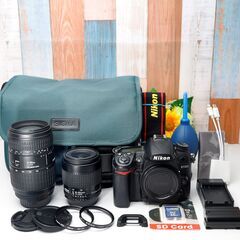 【全国送料無料】 Nikon D7000✨カメラバッグ付き✨ 高画質 高速連写 ダブルレンズセット ズームセット✨ 届いたらすぐに使えます✨ ニコンの画像