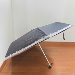 晴雨兼用　日傘　レディース　黒の画像
