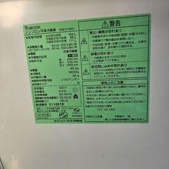 冷蔵庫　2ドア　156L  ヤマダ電機 　YRZ-F15G1　 2019年製　ek-630gedの画像