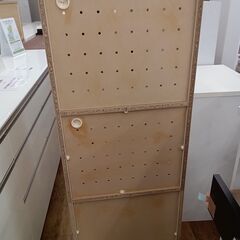 ★リユースのサカイ水戸店★  レンジ台 アイボリー×ライトブラウン H133×D48×W48.5 クリーニング済み MT5207の画像