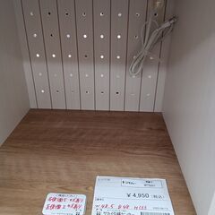 ★リユースのサカイ水戸店★  レンジ台 アイボリー×ライトブラウン H133×D48×W48.5 クリーニング済み MT5207の画像