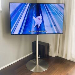 人気のテレビスタンド＆43型テレビ付きの画像