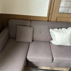 ニトリ　L字カウチソファの画像