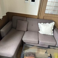 ニトリ　L字カウチソファの画像