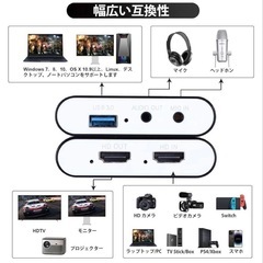 HDMI キャプチャーボード Switch対応 4K パススルー対応 の画像