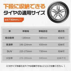 【未使用未開封】タイヤラック タイヤスタンドの画像