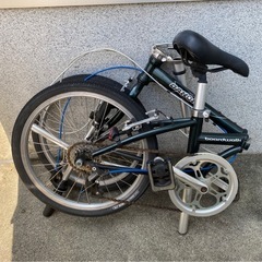 DAHON broad walk 折りたたみ自転車 濃いめのグリーンの画像