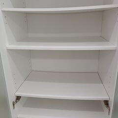リユースのサカイ栃木店★ジモティ割あり★  食器棚 ホワイト W60×D39.5×H178 クリーニング済み TC10212の画像
