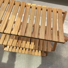 折りたたみ式木製ラックの画像