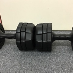 アーミーダンベル LEADING EGDE 約10kg一対 可変式ダンベル ブラック リーディングエッジ 筋トレの画像