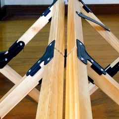 木製ロールテーブル 訳ありの画像