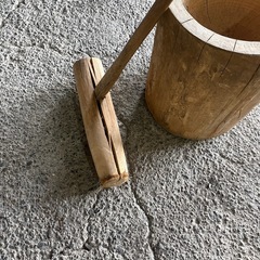 臼と杵　餅つき用の画像