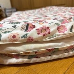 敷布団　カバー付き　シングルサイズの画像