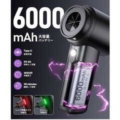 新品⭐️ハンディクリーナー ＆ブロワー　コードレス 強力吸引 吹き飛ぶ/吸い込む/空気入れ/空気抜きの画像