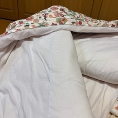 敷布団　掛け布団　1組　カバー付きの画像
