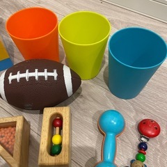 ﾌﾞﾛｯｸ 音鳴る玩具 ｶｯﾌﾟ ﾎﾞｰﾙ の画像