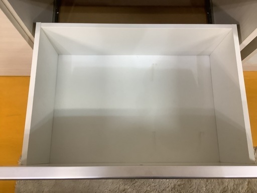 【リサイクルサービス八光】幅88㎝　土井インテリア　食器棚　ホワイト