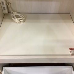【リサイクルサービス八光】幅88㎝　土井インテリア　食器棚　ホワイトの画像