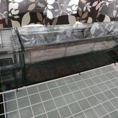 60×45×45ガラス水槽　上部フィルターグランデ６００＆ウェット＆ドライろ過槽の画像