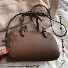 【未使用品】ボストンバッグ　ブラウンの画像