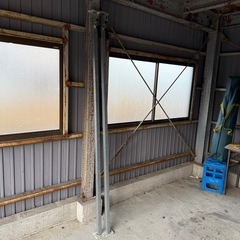 金属製 伸縮式作業用支柱 ロック機能付き 強力突っ張り棒「2本セット」の画像