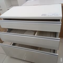 ★リユースのサカイ日立店★HJ7406 パモウナ キッチンボード ホワイト H85×D50×W100 クリーニング済み の画像