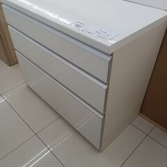 ★リユースのサカイ日立店★HJ7406 パモウナ キッチンボード ホワイト H85×D50×W100 クリーニング済み の画像