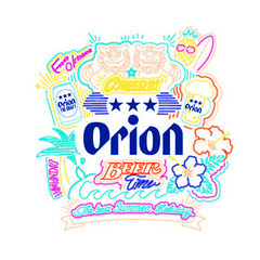 超希少！オリオンビール 限定Tシャツ 正規品 新品 Orion ネオンカラー ロゴ 沖縄 コレクターアイテムの画像
