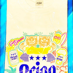 超希少！オリオンビール 限定Tシャツ 正規品 新品 Orion ネオンカラー ロゴ 沖縄 コレクターアイテムの画像