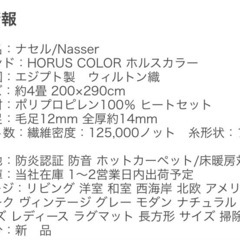 新品ラグカーペット200×290cmの画像