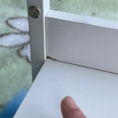 f●■棚/サイドテーブル/小さい棚・幅43×奥行30.5×高さ53cm・白の画像
