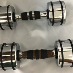 クロームダンベル 5kg一対 株式会社マイノリティ CHROME DUMBBELL 筋トレの画像