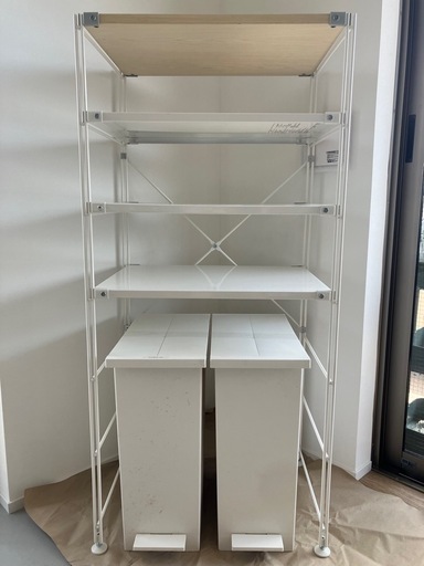 無印良品　スチールユニットシェルフセット　白