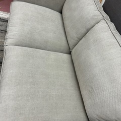 コーディロイ生地の3人掛けソファー（クッション別売）の画像