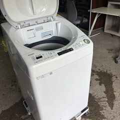 SHARP 全自動洗濯乾燥機 8.0kg ES-TX8E-W 2020年製の画像