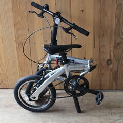 491)【川崎から出品/参考価格50,000円】14型 折りたたみ自転車 レジェリア14 シルバー LEGGERIAの画像