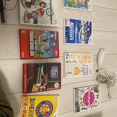 ニンテンドーWii本体+コントローラー+ソフトの画像