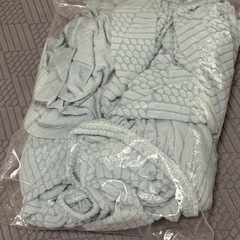 新品未開封！Rayiisuy ぴったりフィットソファカバー ライトブルー2人掛けPlus×2
の画像
