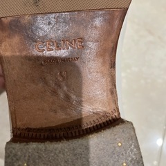 【美品】CELINE セリーヌ チェルシーブーツ ホワイト 41の画像